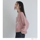 somari imaginationリボンテープモヘヤタッチニット | osharewalker | 詳細画像11 