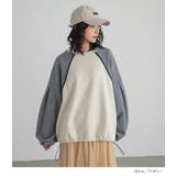 n'OrLABEL裏起毛配色ラグランプルオーバー | osharewalker | 詳細画像12