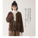 n'OrLABEL裏フリースボアジップカーディガン | osharewalker | 詳細画像2