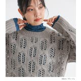 n'OrLABELリボン柄透かし編みニットプルオーバー | osharewalker | 詳細画像7