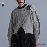 kOhAKUショルダーデザインニット  | osharewalker | 詳細画像1 