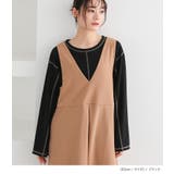 n'OrLABEL配色ロックステッチ微起毛カットソー | osharewalker | 詳細画像10 