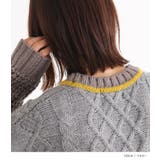n'OrLABEL配色パッチワークケーブルニット  | osharewalker | 詳細画像15 