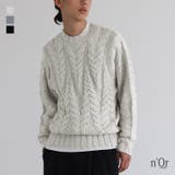 n'OrLABEL立体ケーブル編みニット  | osharewalker【MEN】 | 詳細画像1 