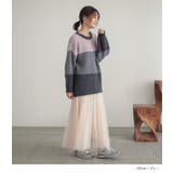 n'OrLABELブークレ配色ニット | osharewalker | 詳細画像13 