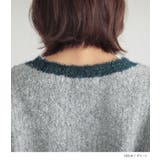 n'OrLABELブークレ配色ニット | osharewalker | 詳細画像16 