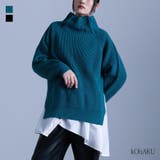 kOhAKU釦あきタートルニット | osharewalker | 詳細画像1