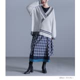 kOhAKUアシメ衿デザインニット  | osharewalker | 詳細画像10 