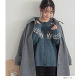 n'OrLABELノルディック柄ニットカーディガン | osharewalker | 詳細画像9