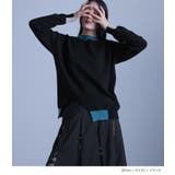 kOhAKU配色ラメ切替アシメニット | osharewalker | 詳細画像9