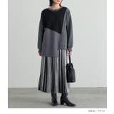 n'OrLABEL裏起毛アシメ異素材プルオーバー  | osharewalker | 詳細画像10 