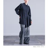 kOhAKUプリーツアシンメトリーフレアシャツ  | osharewalker | 詳細画像2 