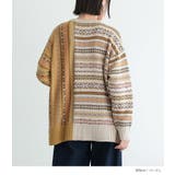 n'OrLABELミックスジャカード切替ニット  | osharewalker | 詳細画像14 