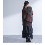 kOhAKU異素材配色切替ニット  | osharewalker | 詳細画像7 