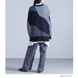 kOhAKU異素材配色切替ニット  | osharewalker | 詳細画像10 