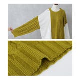 n'OrLABEL配色異素材切替ニット  | osharewalker | 詳細画像16 