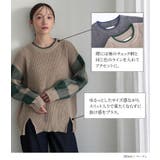 n'OrLABEL袖チェックニット  | osharewalker | 詳細画像5 