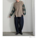 n'OrLABEL袖チェックニット  | osharewalker | 詳細画像11 