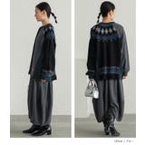 n'OrLABEL裏シャギーパッチワークノルディックニットカーデ  | osharewalker | 詳細画像11 