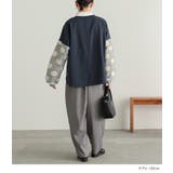 n'OrLABEL裏シャギー異素材ドットプルオーバー | osharewalker | 詳細画像9