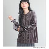 somari imaginationレースベロアブラウス | osharewalker | 詳細画像10