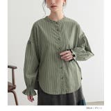 n'OrLABELストライププリントコーデュロイブラウス  | osharewalker | 詳細画像6 