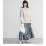 somari imaginationモチーフレースモヘヤタッチ畦ニット  | osharewalker | 詳細画像3 