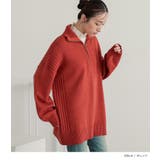 n'OrLABELネップヤーンハーフジップニット  | osharewalker | 詳細画像16 