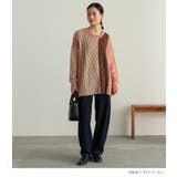 n'OrLABEL配色柄切替ニット  | osharewalker | 詳細画像14 