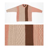 n'OrLABEL配色柄切替ニット  | osharewalker | 詳細画像18 