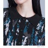 kOhAKUアート柄切替ポロニット  | osharewalker | 詳細画像11 