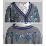 somari imagination花柄ジャカードニットカーディガン  | osharewalker | 詳細画像15 