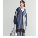 n'OrLABELウェーブ柄配色ロングカーディガン  | osharewalker | 詳細画像12 