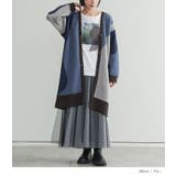 n'OrLABELウェーブ柄配色ロングカーディガン  | osharewalker | 詳細画像13 