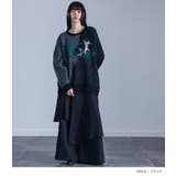 kOhAKU配色箔プリントアート柄ニット | osharewalker | 詳細画像2