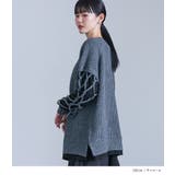 kOhAKU異素材ドッキングクロスデザインニット  | osharewalker | 詳細画像8 