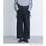 somari imaginationリボン付きデニムペインターパンツ | osharewalker | 詳細画像8