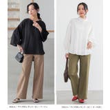 n'OrLABELフレキシンストレッチストレートワイドパンツ | osharewalker | 詳細画像17 