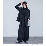 kOhAKU裾ゴムタックワイドパンツ | osharewalker | 詳細画像2