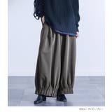 kOhAKU裾ゴムタックワイドパンツ | osharewalker | 詳細画像9