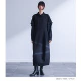 kOhAKU配色ラインコクーンワンピース | osharewalker | 詳細画像8