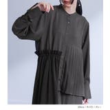 kOhAKU異素材アシンメトリープリーツワンピース  | osharewalker | 詳細画像3 
