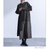 kOhAKU異素材アシンメトリープリーツワンピース  | osharewalker | 詳細画像6 