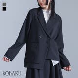 kOhAKU配色ダブルテーラードジャケット  | osharewalker | 詳細画像1 
