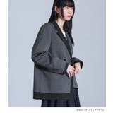 kOhAKU配色ダブルテーラードジャケット  | osharewalker | 詳細画像10 