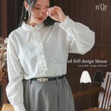 n'OrLABELギャザーフリルブラウス | osharewalker | 詳細画像1 