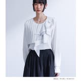 kOhAKU異素材配色プリーツブラウス | osharewalker | 詳細画像5 