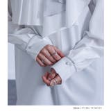 kOhAKU異素材配色プリーツブラウス | osharewalker | 詳細画像6 