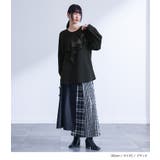 kOhAKU異素材配色プリーツブラウス | osharewalker | 詳細画像9 