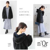 n'OrLABEL配色あったかボアパーカー | osharewalker | 詳細画像8